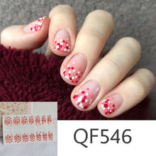 Load image into Gallery viewer,  Spring &amp; Summer 14 Tips Watercolor Nail Wraps Stickers Nail Art Nail Decor QF series (2 wks SHIP).
