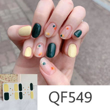 Load image into Gallery viewer,  Spring &amp; Summer 14 Tips Watercolor Nail Wraps Stickers Nail Art Nail Decor QF series (2 wks SHIP).
