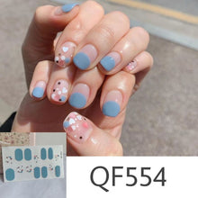Load image into Gallery viewer,  Spring &amp; Summer 14 Tips Watercolor Nail Wraps Stickers Nail Art Nail Decor QF series (2 wks SHIP).
