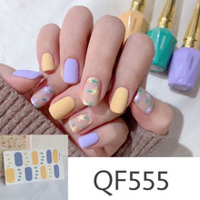 Load image into Gallery viewer,  Spring &amp; Summer 14 Tips Watercolor Nail Wraps Stickers Nail Art Nail Decor QF series (2 wks SHIP).
