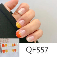 Load image into Gallery viewer,  Spring &amp; Summer 14 Tips Watercolor Nail Wraps Stickers Nail Art Nail Decor QF series (2 wks SHIP).
