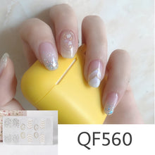 Load image into Gallery viewer,  Spring &amp; Summer 14 Tips Watercolor Nail Wraps Stickers Nail Art Nail Decor QF series (2 wks SHIP).
