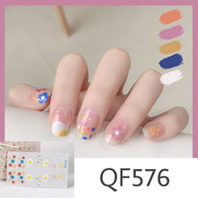 Load image into Gallery viewer,  Spring &amp; Summer 14 Tips Watercolor Nail Wraps Stickers Nail Art Nail Decor QF series (2 wks SHIP).
