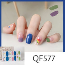 Load image into Gallery viewer,  Spring &amp; Summer 14 Tips Watercolor Nail Wraps Stickers Nail Art Nail Decor QF series (2 wks SHIP).
