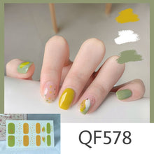 Load image into Gallery viewer,  Spring &amp; Summer 14 Tips Watercolor Nail Wraps Stickers Nail Art Nail Decor QF series (2 wks SHIP).
