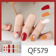 Load image into Gallery viewer,  Spring &amp; Summer 14 Tips Watercolor Nail Wraps Stickers Nail Art Nail Decor QF series (2 wks SHIP).
