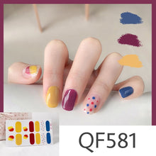 Load image into Gallery viewer,  Spring &amp; Summer 14 Tips Watercolor Nail Wraps Stickers Nail Art Nail Decor QF series (2 wks SHIP).
