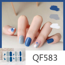 Load image into Gallery viewer,  Spring &amp; Summer 14 Tips Watercolor Nail Wraps Stickers Nail Art Nail Decor QF series (2 wks SHIP).
