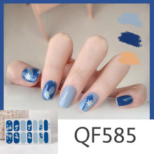 Load image into Gallery viewer,  Spring &amp; Summer 14 Tips Watercolor Nail Wraps Stickers Nail Art Nail Decor QF series (2 wks SHIP).

