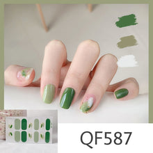 Load image into Gallery viewer,  Spring &amp; Summer 14 Tips Watercolor Nail Wraps Stickers Nail Art Nail Decor QF series (2 wks SHIP).
