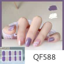Load image into Gallery viewer,  Spring &amp; Summer 14 Tips Watercolor Nail Wraps Stickers Nail Art Nail Decor QF series (2 wks SHIP).
