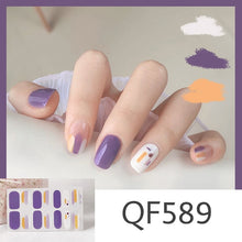 Load image into Gallery viewer,  Spring &amp; Summer 14 Tips Watercolor Nail Wraps Stickers Nail Art Nail Decor QF series (2 wks SHIP).
