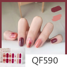 Load image into Gallery viewer,  Spring &amp; Summer 14 Tips Watercolor Nail Wraps Stickers Nail Art Nail Decor QF series (2 wks SHIP).

