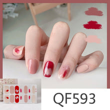 Load image into Gallery viewer,  Spring &amp; Summer 14 Tips Watercolor Nail Wraps Stickers Nail Art Nail Decor QF series (2 wks SHIP).
