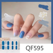 Load image into Gallery viewer,  Spring &amp; Summer 14 Tips Watercolor Nail Wraps Stickers Nail Art Nail Decor QF series (2 wks SHIP).
