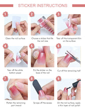 Load image into Gallery viewer,  Valentines/All Seasons 16 Tips Nail Wraps Nail Stickers Nail Polish Strips CS13 Pink (2 wks SHIP).
