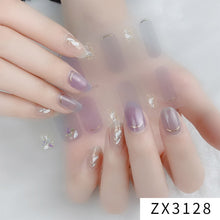 Load image into Gallery viewer,  Valentines/All Seasons 3D Spring/Summer Glitters Nail Wraps Nail Stickers Nail Polish Strips ZX series (2 wks SHIP).
