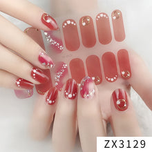 Load image into Gallery viewer,  Valentines/All Seasons 3D Spring/Summer Glitters Nail Wraps Nail Stickers Nail Polish Strips ZX series (2 wks SHIP).
