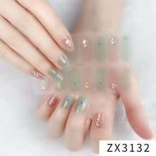Load image into Gallery viewer,  Valentines/All Seasons 3D Spring/Summer Glitters Nail Wraps Nail Stickers Nail Polish Strips ZX series (2 wks SHIP).
