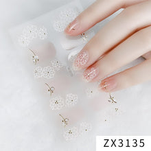 Load image into Gallery viewer,  Valentines/All Seasons 3D Spring/Summer Glitters Nail Wraps Nail Stickers Nail Polish Strips ZX series (2 wks SHIP).
