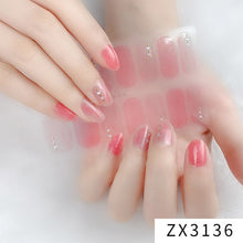 Load image into Gallery viewer,  Valentines/All Seasons 3D Spring/Summer Glitters Nail Wraps Nail Stickers Nail Polish Strips ZX series (2 wks SHIP).
