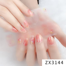Load image into Gallery viewer,  Valentines/All Seasons 3D Spring/Summer Glitters Nail Wraps Nail Stickers Nail Polish Strips ZX series (2 wks SHIP).
