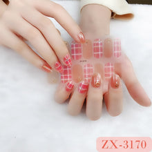 Load image into Gallery viewer,  Valentines/All Seasons 3D Spring/Summer Glitters Nail Wraps Nail Stickers Nail Polish Strips ZX series (2 wks SHIP).
