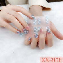 Load image into Gallery viewer,  Valentines/All Seasons 3D Spring/Summer Glitters Nail Wraps Nail Stickers Nail Polish Strips ZX series (2 wks SHIP).
