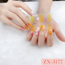 Load image into Gallery viewer,  Valentines/All Seasons 3D Spring/Summer Glitters Nail Wraps Nail Stickers Nail Polish Strips ZX series (2 wks SHIP).
