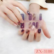 Load image into Gallery viewer,  Valentines/All Seasons 3D Spring/Summer Glitters Nail Wraps Nail Stickers Nail Polish Strips ZX series (2 wks SHIP).

