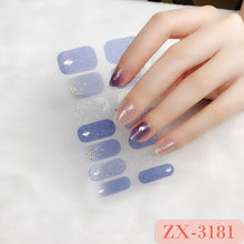 Load image into Gallery viewer,  Valentines/All Seasons 3D Spring/Summer Glitters Nail Wraps Nail Stickers Nail Polish Strips ZX series (2 wks SHIP).
