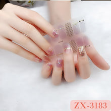 Load image into Gallery viewer,  Valentines/All Seasons 3D Spring/Summer Glitters Nail Wraps Nail Stickers Nail Polish Strips ZX series (2 wks SHIP).
