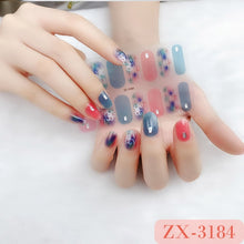 Load image into Gallery viewer,  Valentines/All Seasons 3D Spring/Summer Glitters Nail Wraps Nail Stickers Nail Polish Strips ZX series (2 wks SHIP).
