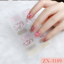 Load image into Gallery viewer,  Valentines/All Seasons 3D Spring/Summer Glitters Nail Wraps Nail Stickers Nail Polish Strips ZX series (2 wks SHIP).
