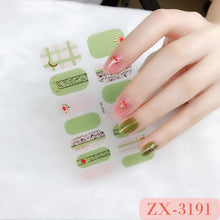 Load image into Gallery viewer,  Valentines/All Seasons 3D Spring/Summer Glitters Nail Wraps Nail Stickers Nail Polish Strips ZX series (2 wks SHIP).
