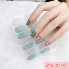 Load image into Gallery viewer,  Valentines/All Seasons 3D Spring/Summer Glitters Nail Wraps Nail Stickers Nail Polish Strips ZX series (2 wks SHIP).
