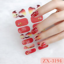 Load image into Gallery viewer,  Valentines/All Seasons 3D Spring/Summer Glitters Nail Wraps Nail Stickers Nail Polish Strips ZX series (2 wks SHIP).
