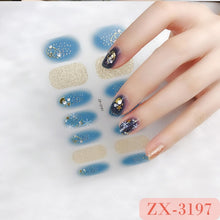 Load image into Gallery viewer,  Valentines/All Seasons 3D Spring/Summer Glitters Nail Wraps Nail Stickers Nail Polish Strips ZX series (2 wks SHIP).
