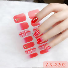 Load image into Gallery viewer,  Valentines/All Seasons 3D Spring/Summer Glitters Nail Wraps Nail Stickers Nail Polish Strips ZX series (2 wks SHIP).
