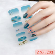 Load image into Gallery viewer,  Valentines/All Seasons 3D Spring/Summer Glitters Nail Wraps Nail Stickers Nail Polish Strips ZX series (2 wks SHIP).
