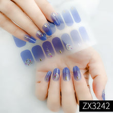 Load image into Gallery viewer,  Valentines/All Seasons 3D Spring/Summer Glitters Nail Wraps Nail Stickers Nail Polish Strips ZX series (2 wks SHIP).
