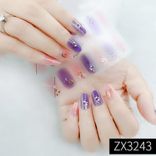 Load image into Gallery viewer,  Valentines/All Seasons 3D Spring/Summer Glitters Nail Wraps Nail Stickers Nail Polish Strips ZX series (2 wks SHIP).
