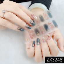 Load image into Gallery viewer,  Valentines/All Seasons 3D Spring/Summer Glitters Nail Wraps Nail Stickers Nail Polish Strips ZX series (2 wks SHIP).
