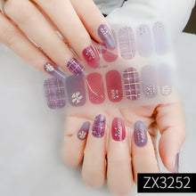 Load image into Gallery viewer,  Valentines/All Seasons 3D Spring/Summer Glitters Nail Wraps Nail Stickers Nail Polish Strips ZX series (2 wks SHIP).
