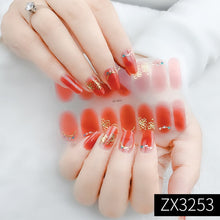 Load image into Gallery viewer,  Valentines/All Seasons 3D Spring/Summer Glitters Nail Wraps Nail Stickers Nail Polish Strips ZX series (2 wks SHIP).
