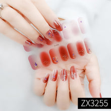 Load image into Gallery viewer,  Valentines/All Seasons 3D Spring/Summer Glitters Nail Wraps Nail Stickers Nail Polish Strips ZX series (2 wks SHIP).
