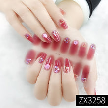 Load image into Gallery viewer,  Valentines/All Seasons 3D Spring/Summer Glitters Nail Wraps Nail Stickers Nail Polish Strips ZX series (2 wks SHIP).
