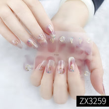 Load image into Gallery viewer,  Valentines/All Seasons 3D Spring/Summer Glitters Nail Wraps Nail Stickers Nail Polish Strips ZX series (2 wks SHIP).
