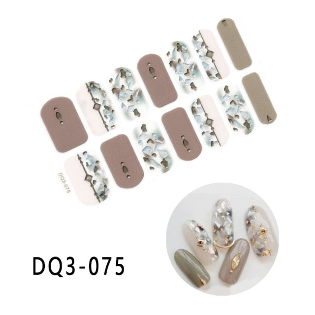  Valentines/All Seasons 3D Spring/Summer Nail Wraps Nail Stickers Nail Polish Strips DQ3 series (2 wks SHIP).