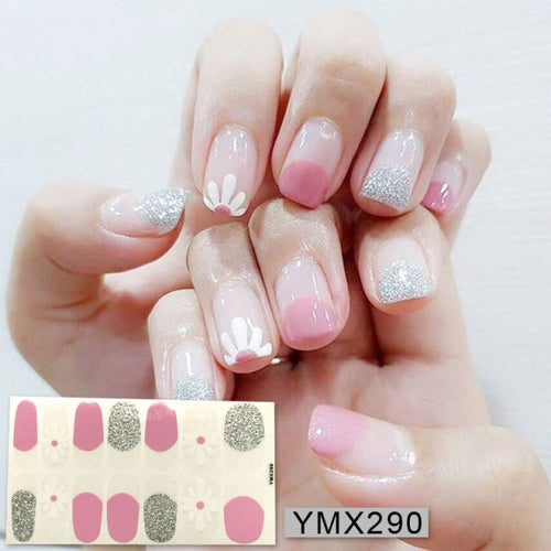  Valentines/All Seasons Spring Selection Nail Wraps Nail Stickers Nail Polish Strips Pink ymx290 (2 wks SHIP).